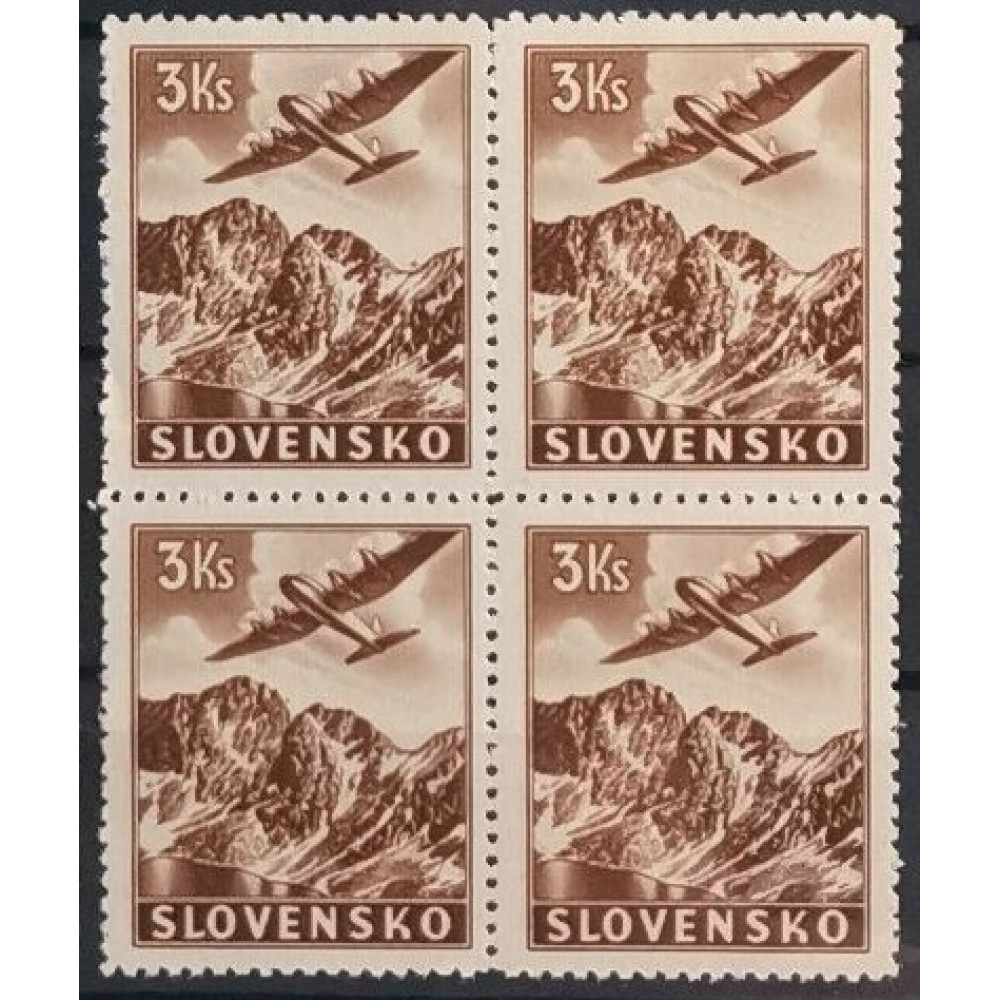 Bloque de cuatro Postage due, service and airpost stamps, Mi.L5, MNH** 