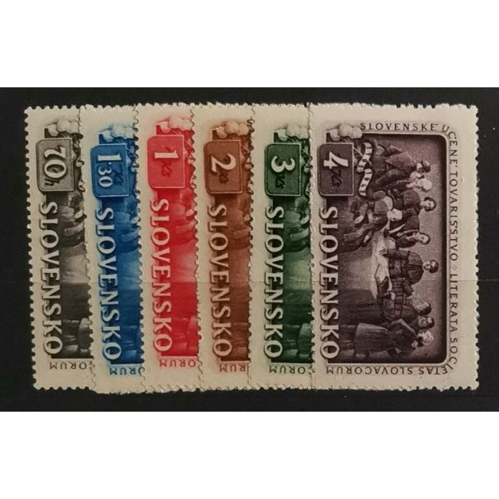 Serie Postage due, service and airpost stamps, Mi.75-80, MH* 
