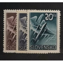 Satz Flugpost, Dienstmarken und Portomarken, Mi.L7-L9* 