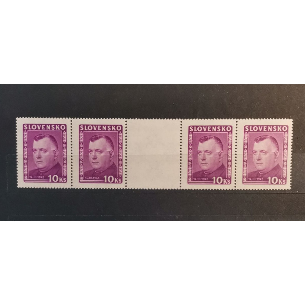 Par com interpainel Estado Eslovaco, 10Ks, Mi.161, MNH** 