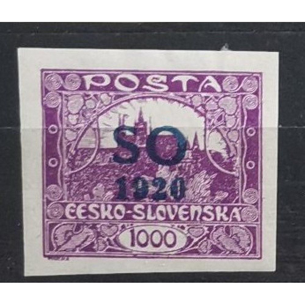 Briefmarke Tschechoslowakie, 1000h, Mi.25* 