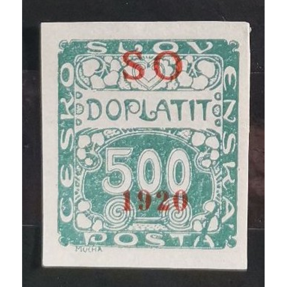 Briefmarke Tschechoslowakie, 500h, Mi.10** 