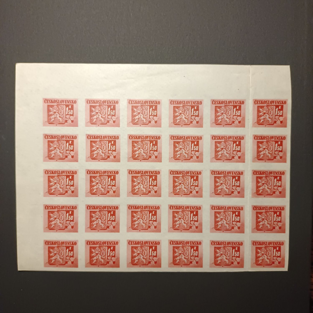 Block Tschechoslowakie, 1,50 K, Mi.417** 