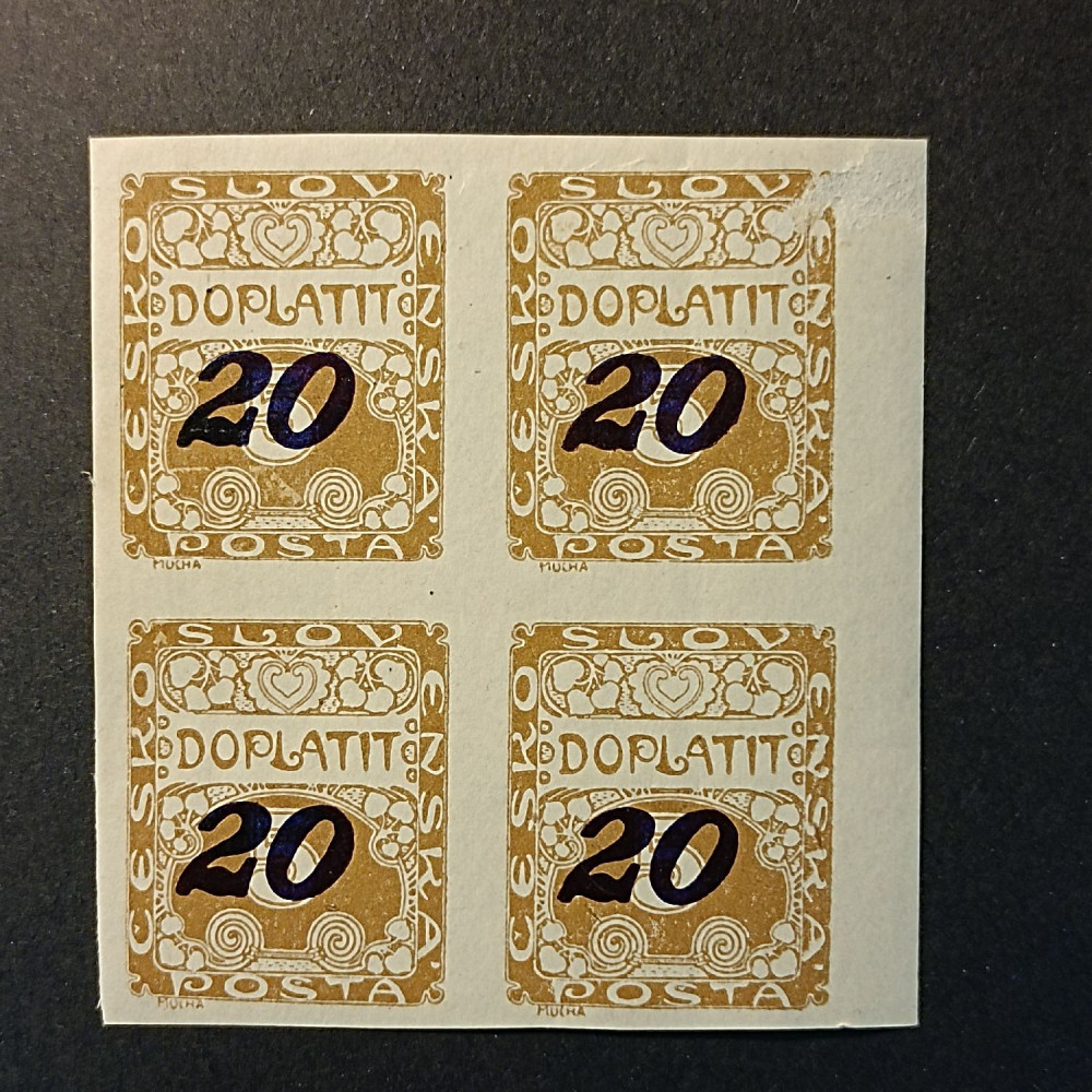 Quadra Tchecoslováquia, 20/5h, Mi.26, MNH** 