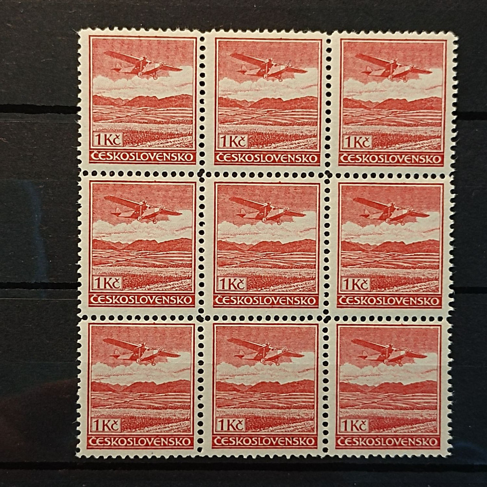 Pliego completo Checoslovaquia, 1 Kč, Mi.304, MNH** 