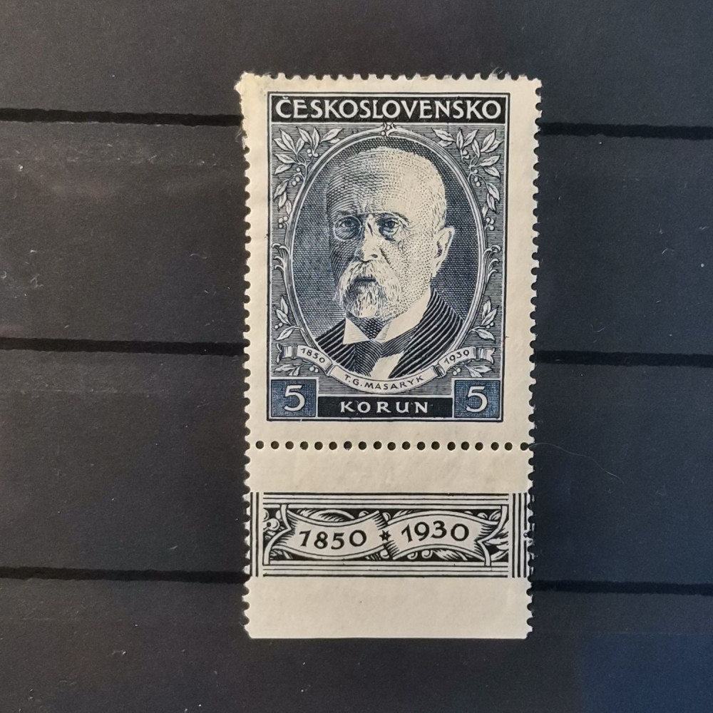 Selo com vinhetas Tchecoslováquia, 5 Kč, Mi.301, MH* 