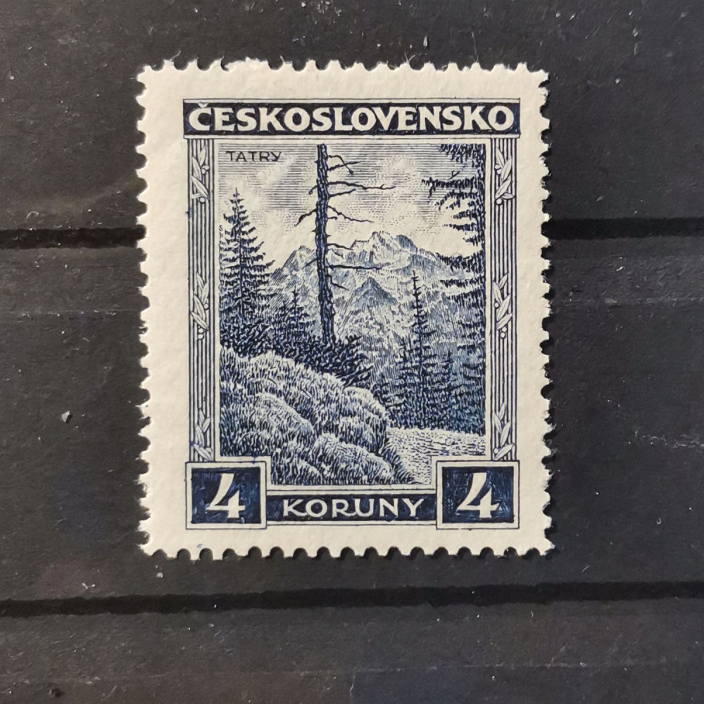 Známka ČSR, 4 Kč, Pof.255** 