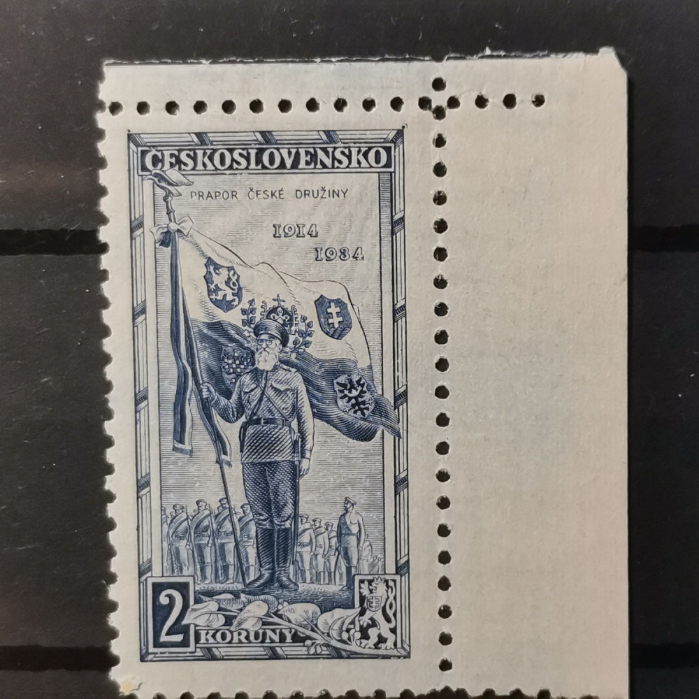Sello Checoslovaquia, 2 Kč, Mi.324, MH* 