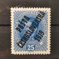 Stamp Czechoslovakia PČ 1919 , 25h, Mi.65, MH* 