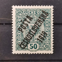Známka ČSR PČ 1919 , 50h, Pof.43** 