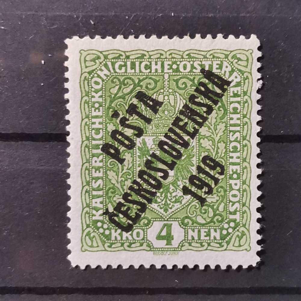 Sello Checoslovaquia PČ 1919 , 4K, Mi.57, MH* 