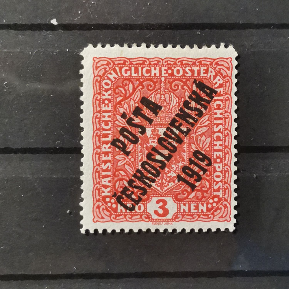 Briefmarke Tschechoslowakie PČ 1919 , 3K, Mi.56** 