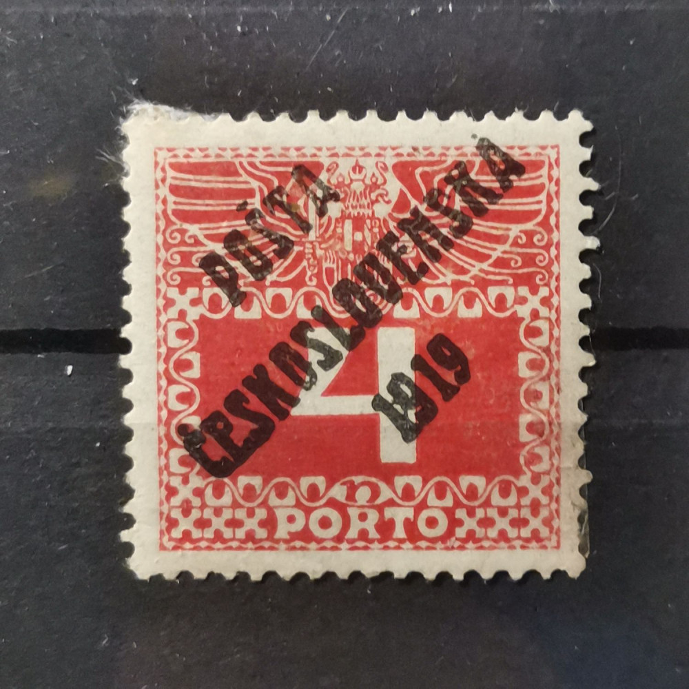 Sello Checoslovaquia PČ 1919 , 4h, Mi.75, MH* 