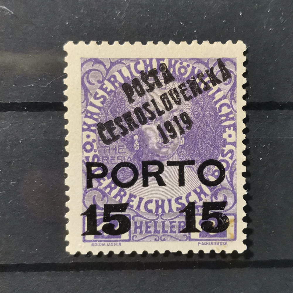 Selo Tchecoslováquia PČ 1919 , 15/36h, Mi.95, MH* 