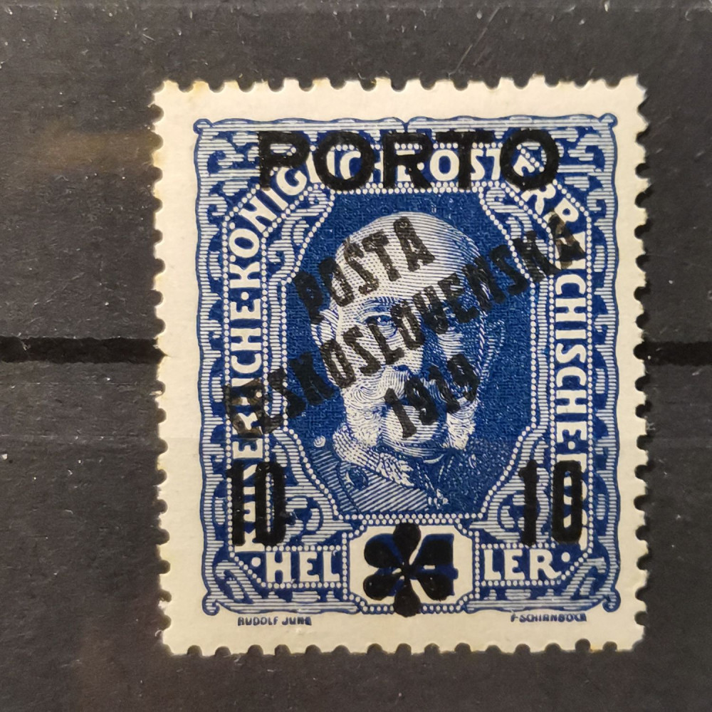 Sello Checoslovaquia PČ 1919 , 10/24h, Mi.94, MH* 