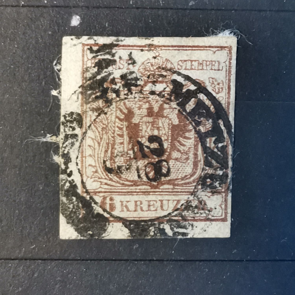 Selo Áustria, 6Kr, Mi.4Y, usado# 