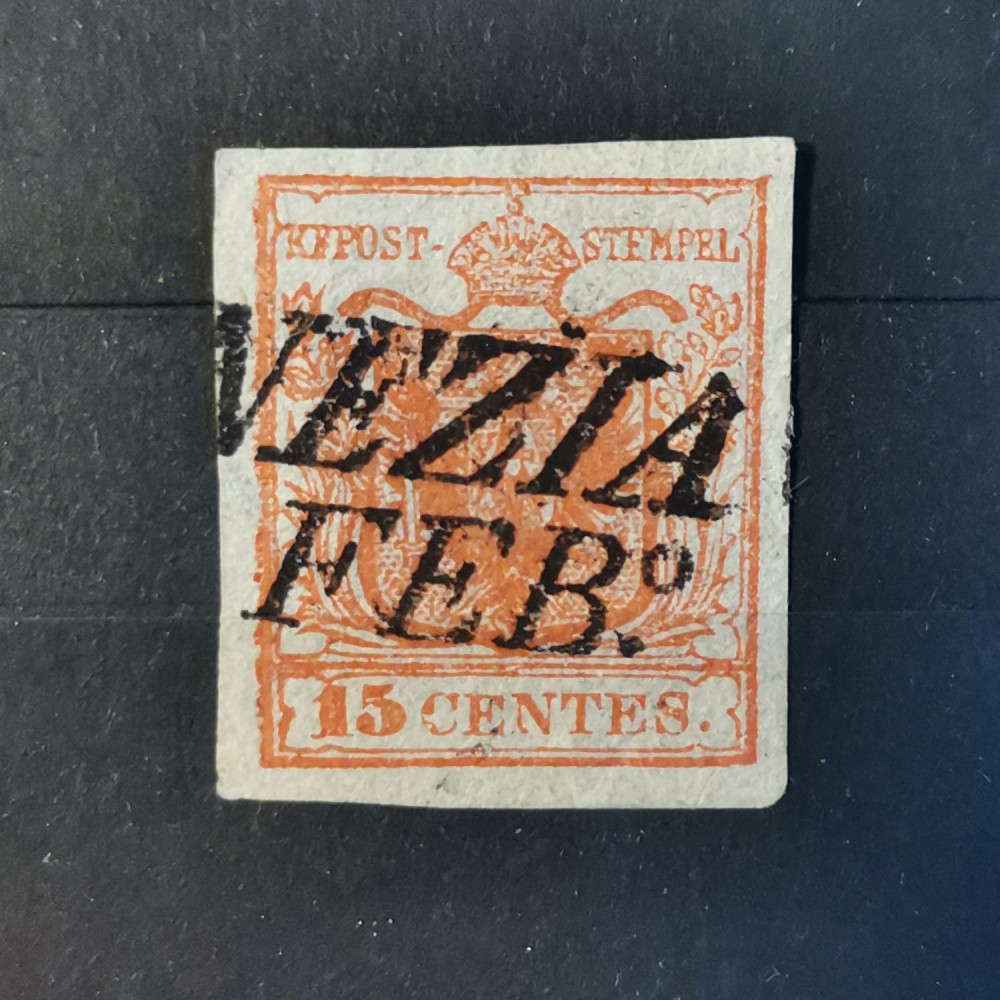 Briefmarke Lombardei und Venetien, 15c, Mi.LV3X# 