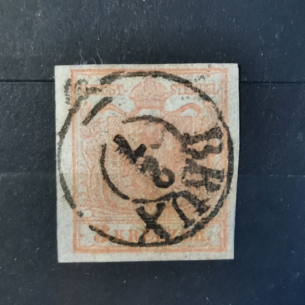 Sello Austria, 3Kr, Mi.3X, usado# 