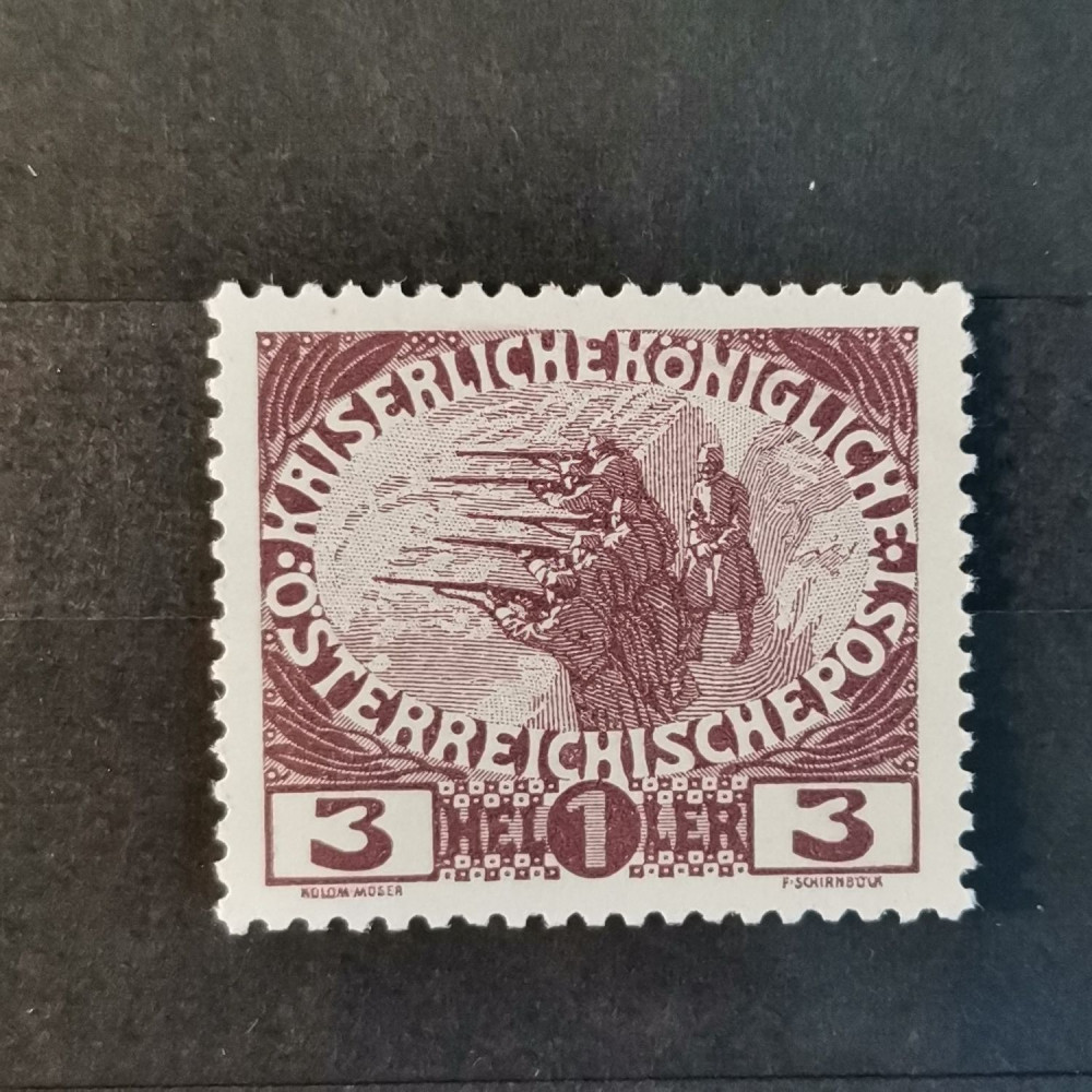 Selo Áustria, 3+1 H, Mi.180, MH* 