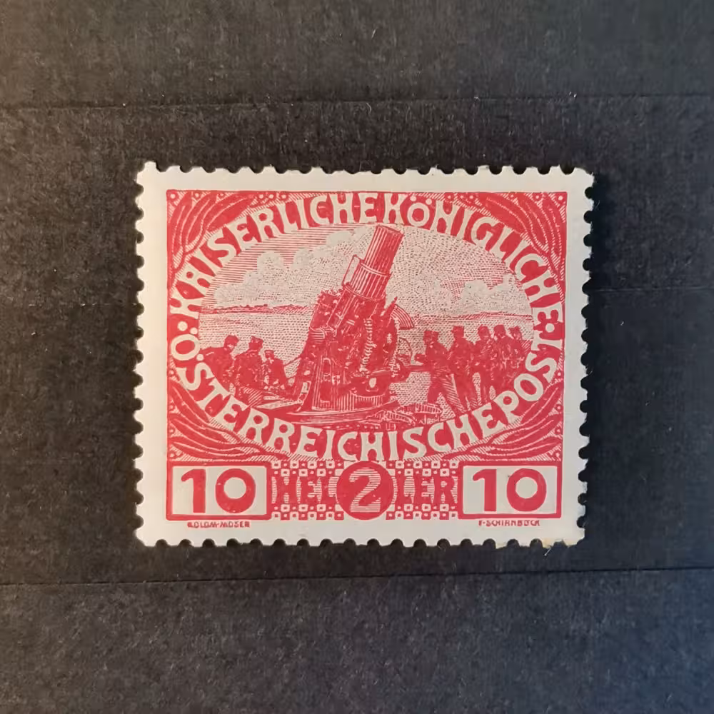 Stamp Austria, 10+2 H, Mi.182, MH* 