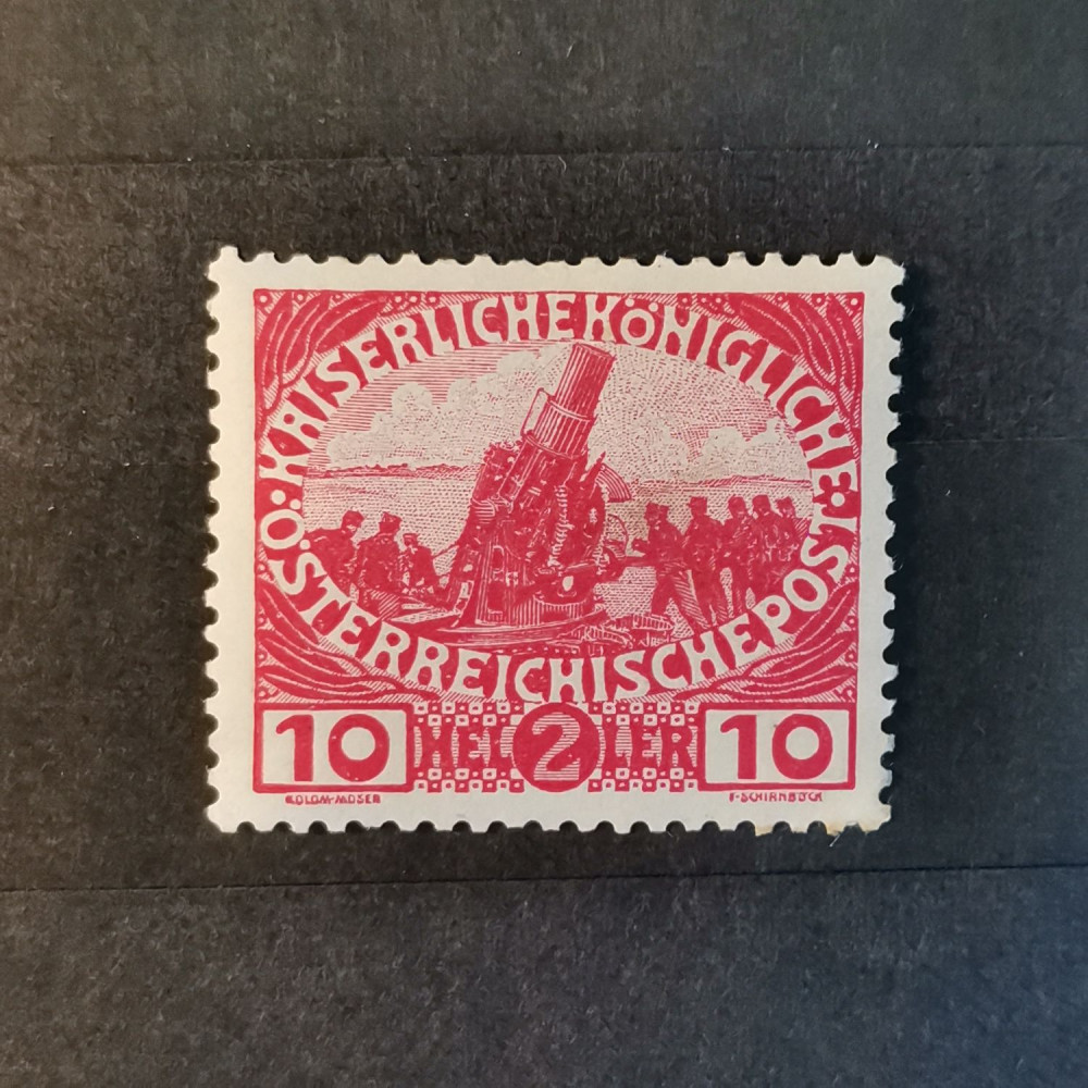 Sello Austria, 10+2 H, Mi.182, MH* 