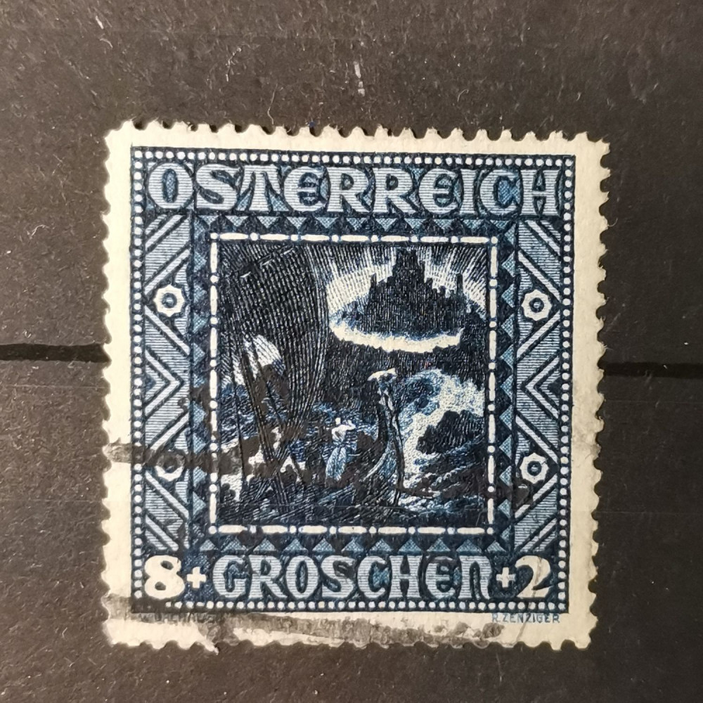 Sello Austria, 8+2 G, Mi.489I, usado# 