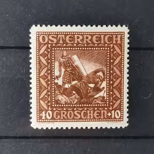 Známka Rakousko, 40+10 G, Mi.493I** 