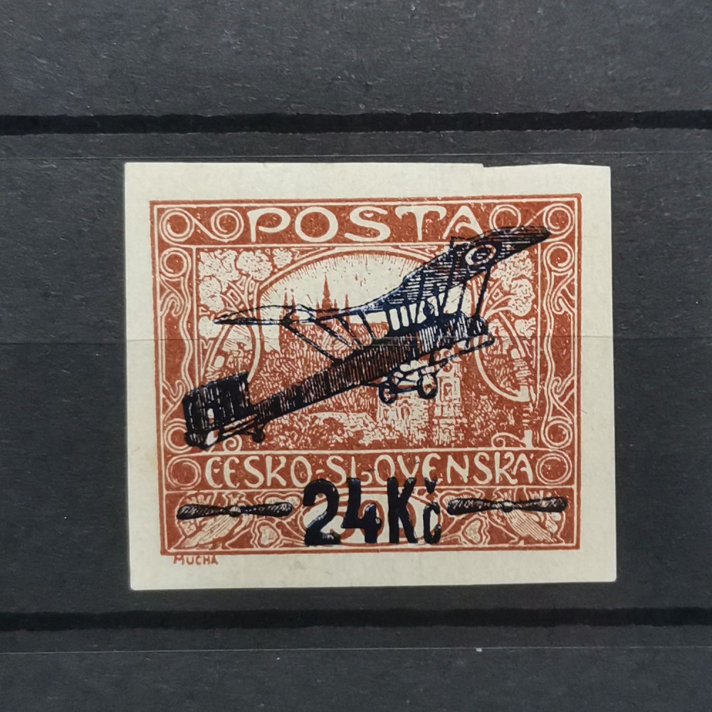 Sello Checoslovaquia, 24 Kč / 500h, Mi.193, MNH**, IIs / Ip 