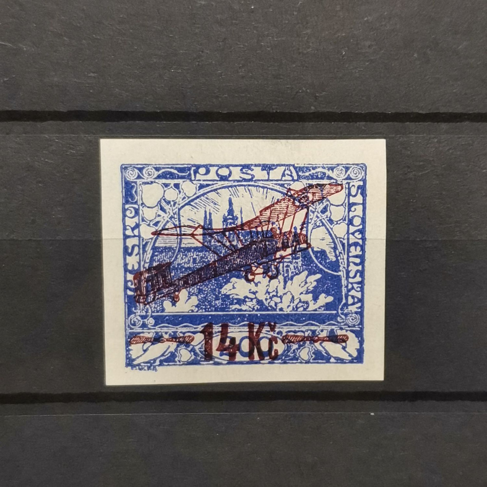 Sello Checoslovaquia, 14 Kč / 200h, Mi.192, MH* 