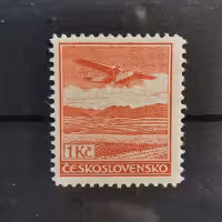 Sello Checoslovaquia, 1 Kč, Mi.304, MH* 
