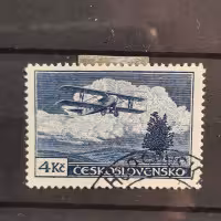 Sello Checoslovaquia, 4 Kč, Mi.307, usado# 