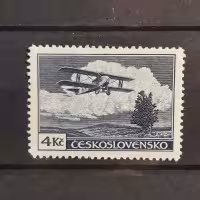 Sello Checoslovaquia, 4 Kč, Mi.307, MH* 