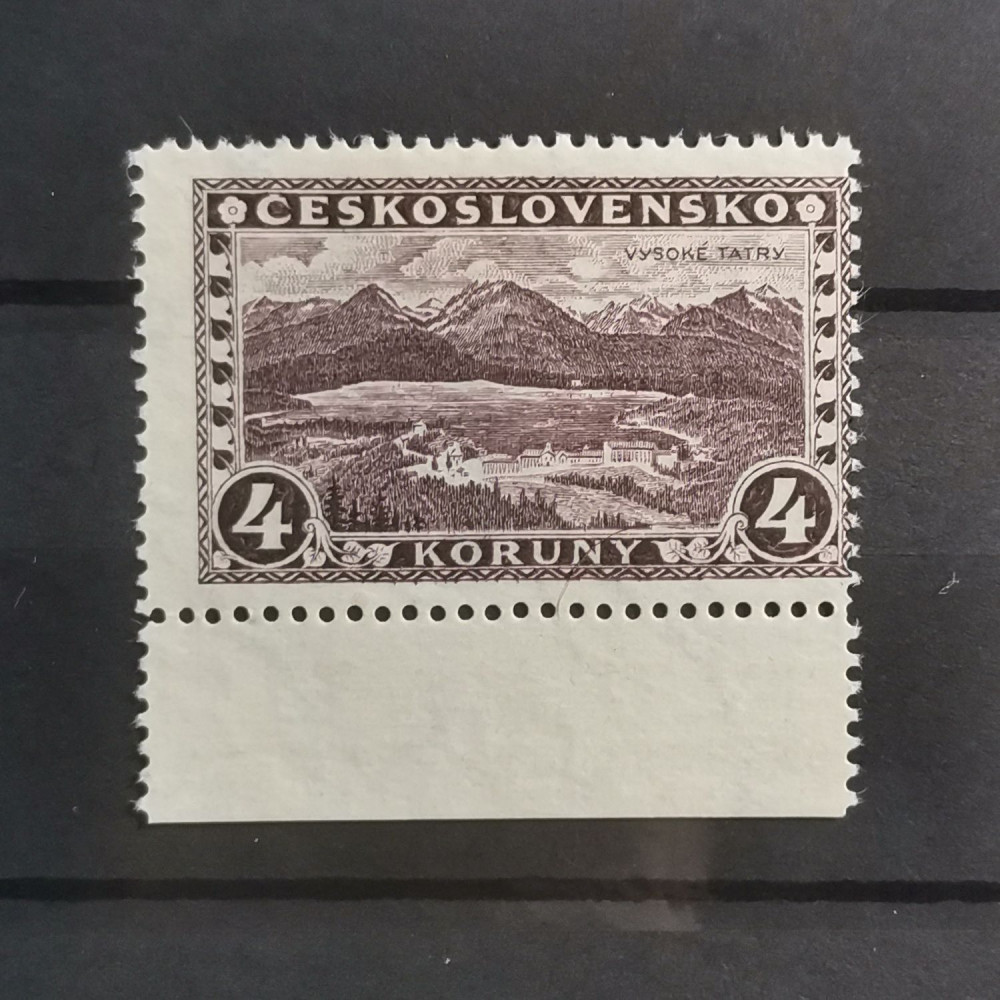 Sello Checoslovaquia, 4 Kč, Mi.255, MH* 