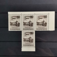 Víceblok ČSR, 20 Kčs, Pof.L36** 