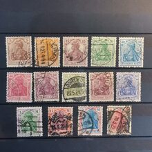 Série Německo, Reich, 5Pfg.-30Pfg., Mi.140-153-153-153# 