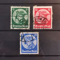 Satz Deutsches Reich, 6Pfg.-25Pfg., Mi.479-481-481# 