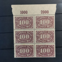 Víceblok Německo, Reich, 100Mk., Mi.247**  Víceblok Německo, Reich, 100Mk., Mi.247**