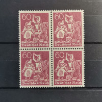 Čtyřblok Německo, Reich, 60Pfg., Mi.165**  Čtyřblok Německo, Reich, 60Pfg., Mi.165**