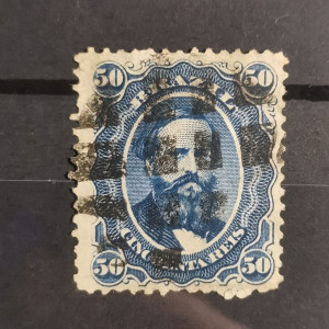 Stamp Brazil, 50R, Mi.25, used# 