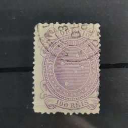 Stamp Brazil, 100R, Mi.87, used# 