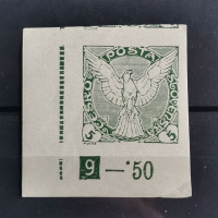 Briefmarken mit Kennzeichen Tschechoslowakie, 5h, Mi.189** 