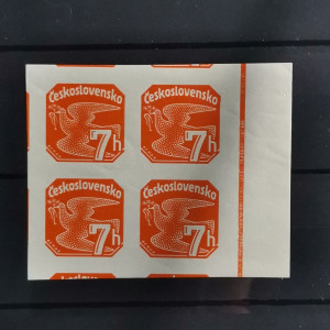 Block of four Czechoslovakia, 7h, Mi.366, MNH** 