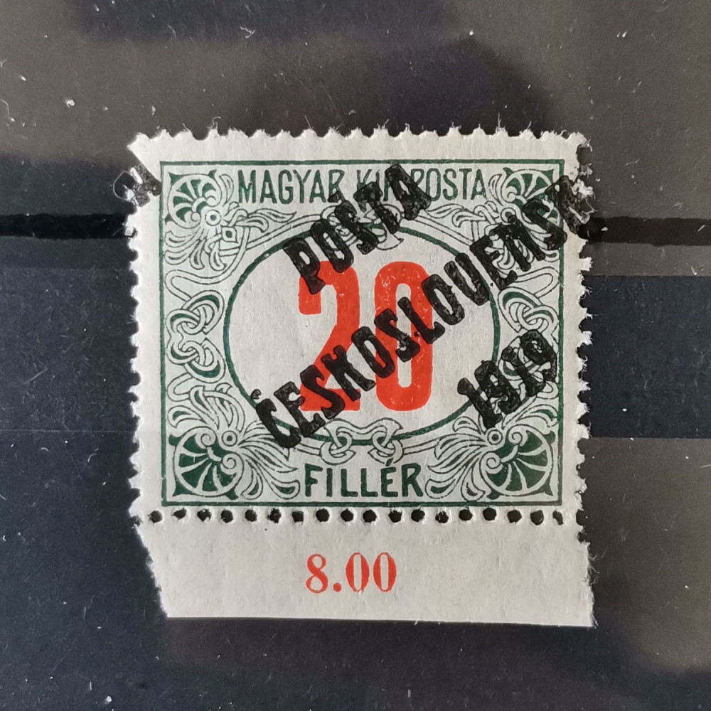 Selo Tchecoslováquia PČ 1919 , 20f, Mi.157, MH* 