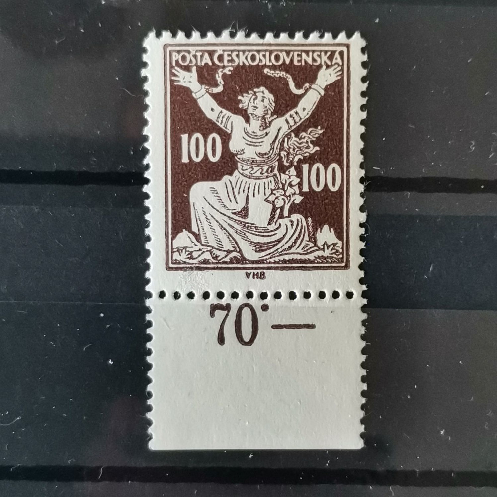 Známka ČSR, 100h, Pof.158* 