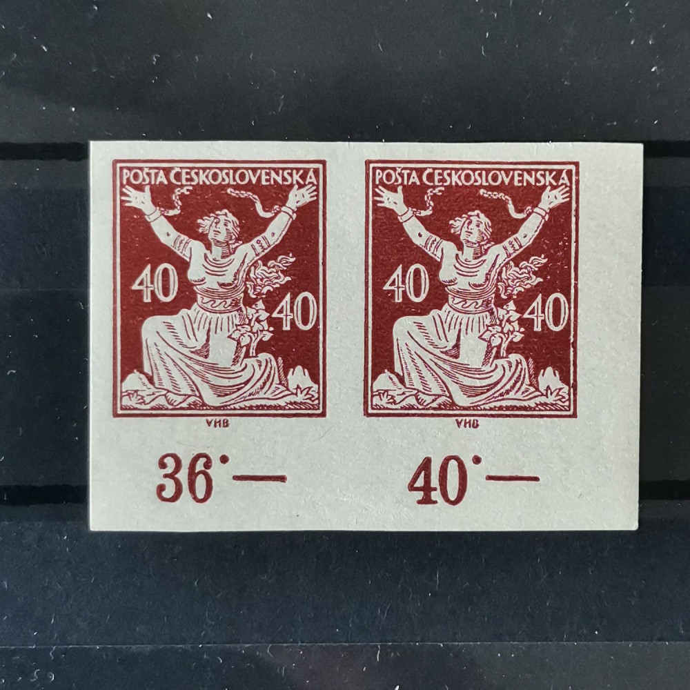 Stamps Czechoslovakia, Mi.173U, MH* 