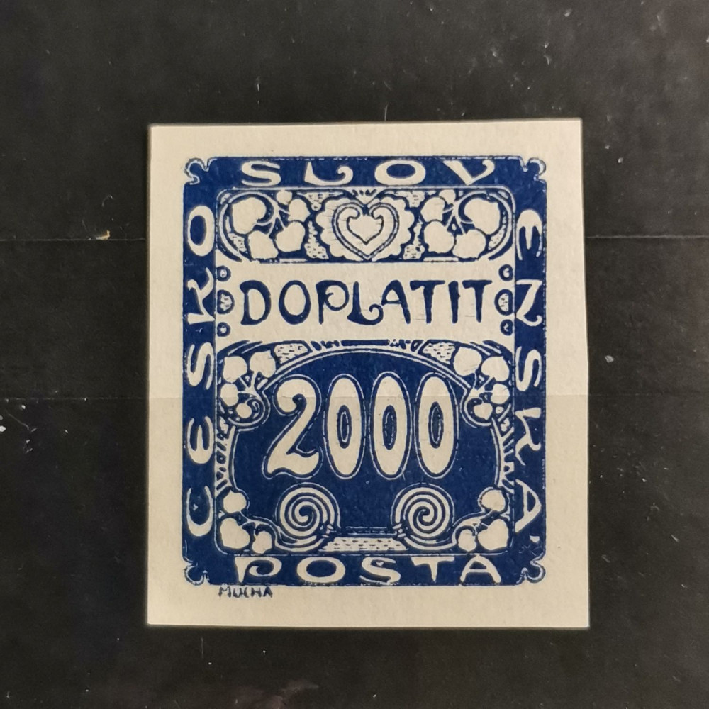 Sello Checoslovaquia, 2000h, Mi.14, sin goma (*) 
