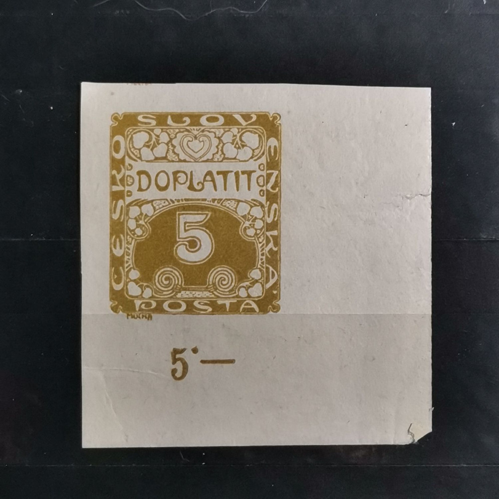 Selo Tchecoslováquia, 5h, Mi.1, MH* 