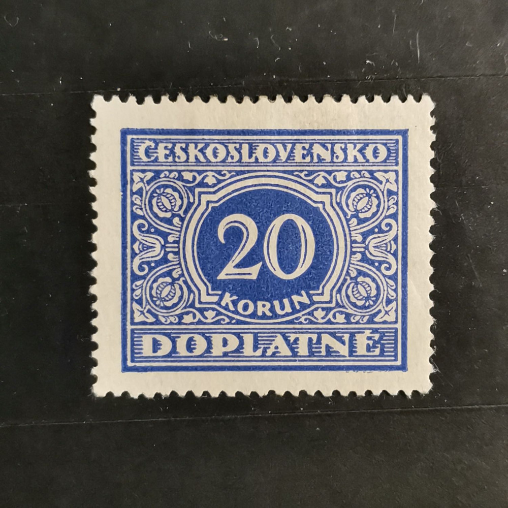 Sello Checoslovaquia, 20 Kč, Mi.66, MH* 