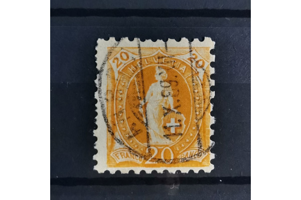 Stamp Switzerland, 20(C), Mi.58XB, used# 