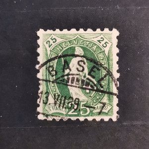Sello Suiza, 25(C), Mi.59XB, usado# 
